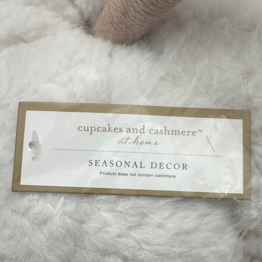 cupcakes & cashmere Halloween Faux Sherpa Pumpkin With Ghost Holiday Decor - Picture 4 of 6